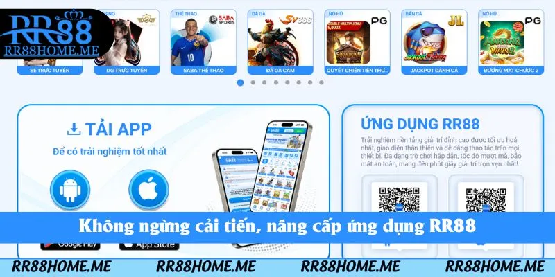 CEO Nguyễn Duy Hưng - Định Hướng Phát Triển Tương Lai 2025 5 Không ngừng cải tiến, nâng cấp ứng dụng RR88