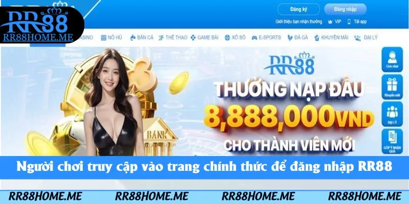 Hướng Dẫn Đăng Nhập RR88 - 3 Bước Truy Cập Account 2 Người chơi truy cập vào trang chính thức để đăng nhập RR88