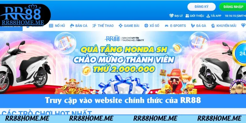 Đại Lý RR88 - Cơ Hội Kiếm Tiền Khủng Không Giới Hạn 4 Truy cập vào website chính thức của RR88