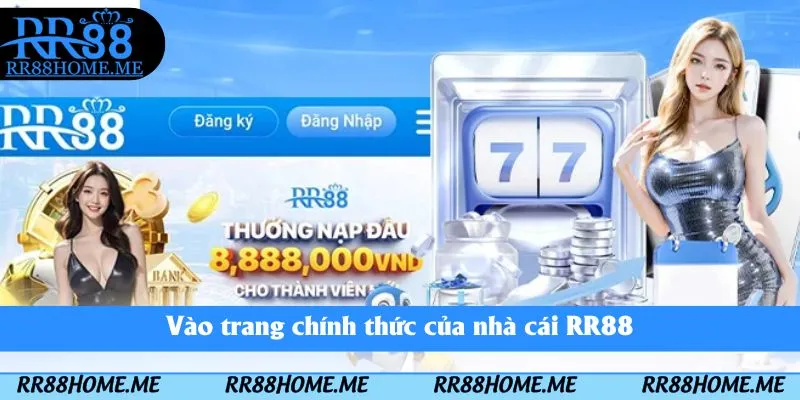Hướng Dẫn Đăng Ký RR88 – Tạo Tài Khoản RR88 3 Vào trang chính thức của nhà cái RR88